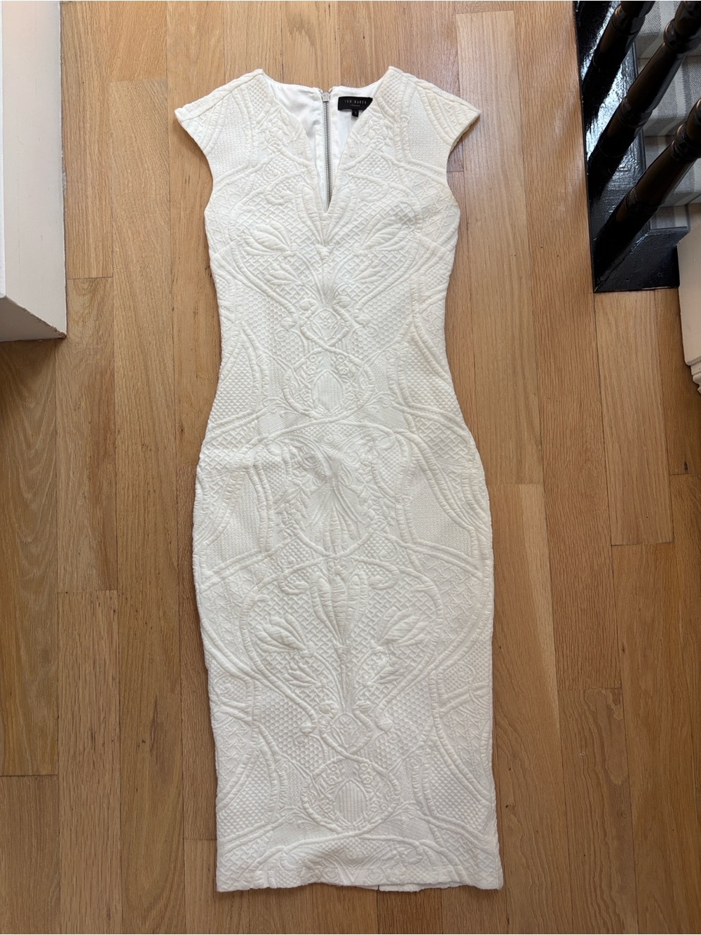 Ted Baker Sancha" Textured Jacquard Midi Dress